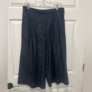 Ag Adriano Goldschmied THE SAUNTER‎ PALAZZO PANTS INDIGO Crop Wide-leg Women's M